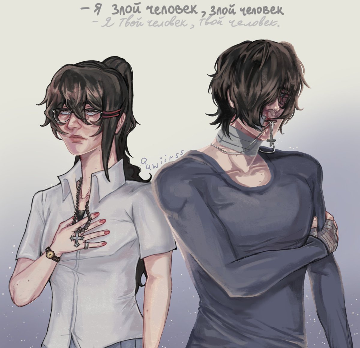 QubiiR's tweet photo. Again sibling Itariii, idk what i need say about them, but but after some time I will write more about them!! I promise!!!! ๐ญ
#LORETRAGEDYOFTIME #ItariMira & #ItariAkio
#ocs #originallore https://t.co/tFOUnHcSCh