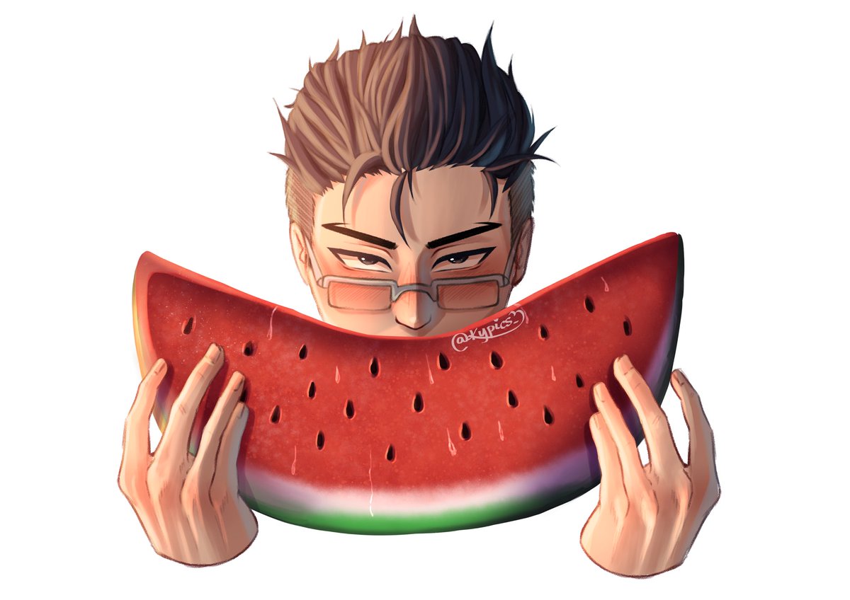Kypics_'s tweet photo. That watermelon tik tok trend pt.4 🍉
#mha #tenyaiida https://t.co/06d18hIMDV