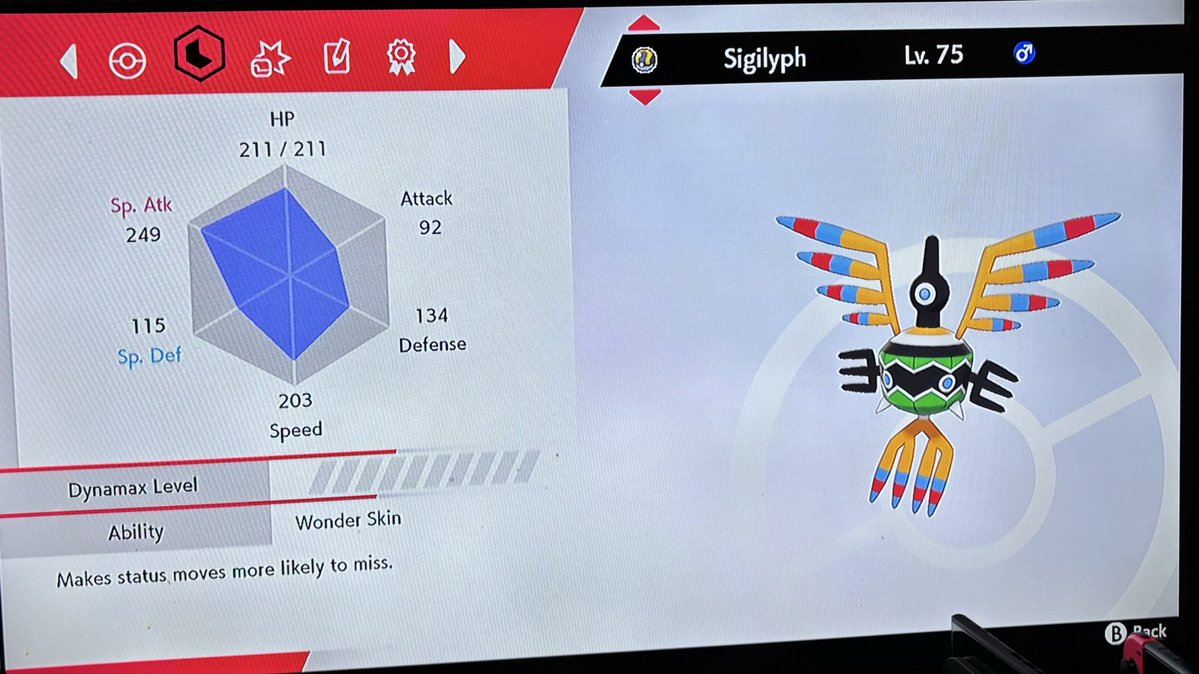 Fraggle_Drums's tweet image. #Sigilyph #L75 #UltimatePokémonQuest #Pokemon