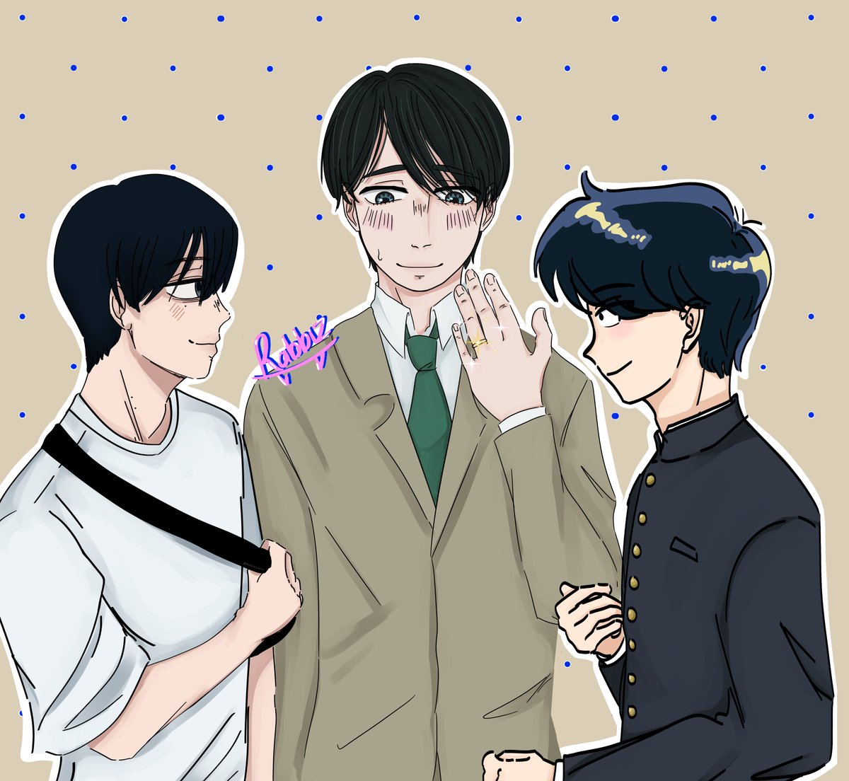 Rabbiz_Lazuli's tweet image. Fanart time!!
Adoro estos tres personajes, más por que comparten la voz~

#cherrymagic #thesummerhikarudied #ganbarenakamurakun #fanartㅤㅤㅤㅤ