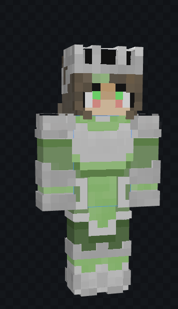 FineBird's tweet photo. The skin is not exactly one to one with my oc but it's close enough!! Mainly bcs this was my first time making a proper skin lol (also just realised that the visor kinda looks like a crown by acident, whoopsss) https://t.co/D6W3BCPGDI
