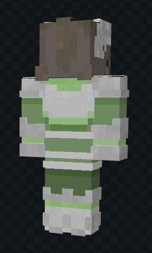 FineBird's tweet photo. The skin is not exactly one to one with my oc but it's close enough!! Mainly bcs this was my first time making a proper skin lol (also just realised that the visor kinda looks like a crown by acident, whoopsss) https://t.co/D6W3BCPGDI
