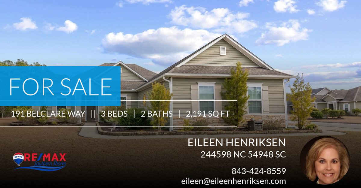 eileenknowshome's tweet photo. Longs - Arbor Glen - This 3 bedroom home could be yours! Call me at 843-424-8559 to schedule a showing.

Eileen Henriksen
RE/MAX Southern Shores
100 Hwy 17 S
North Myrtle Beach, SC 29582
843-424-8559
Eileen@EileenHenriksen.com https://t.co/pnnKLesOFd https://t.co/fV2BxFyiLW