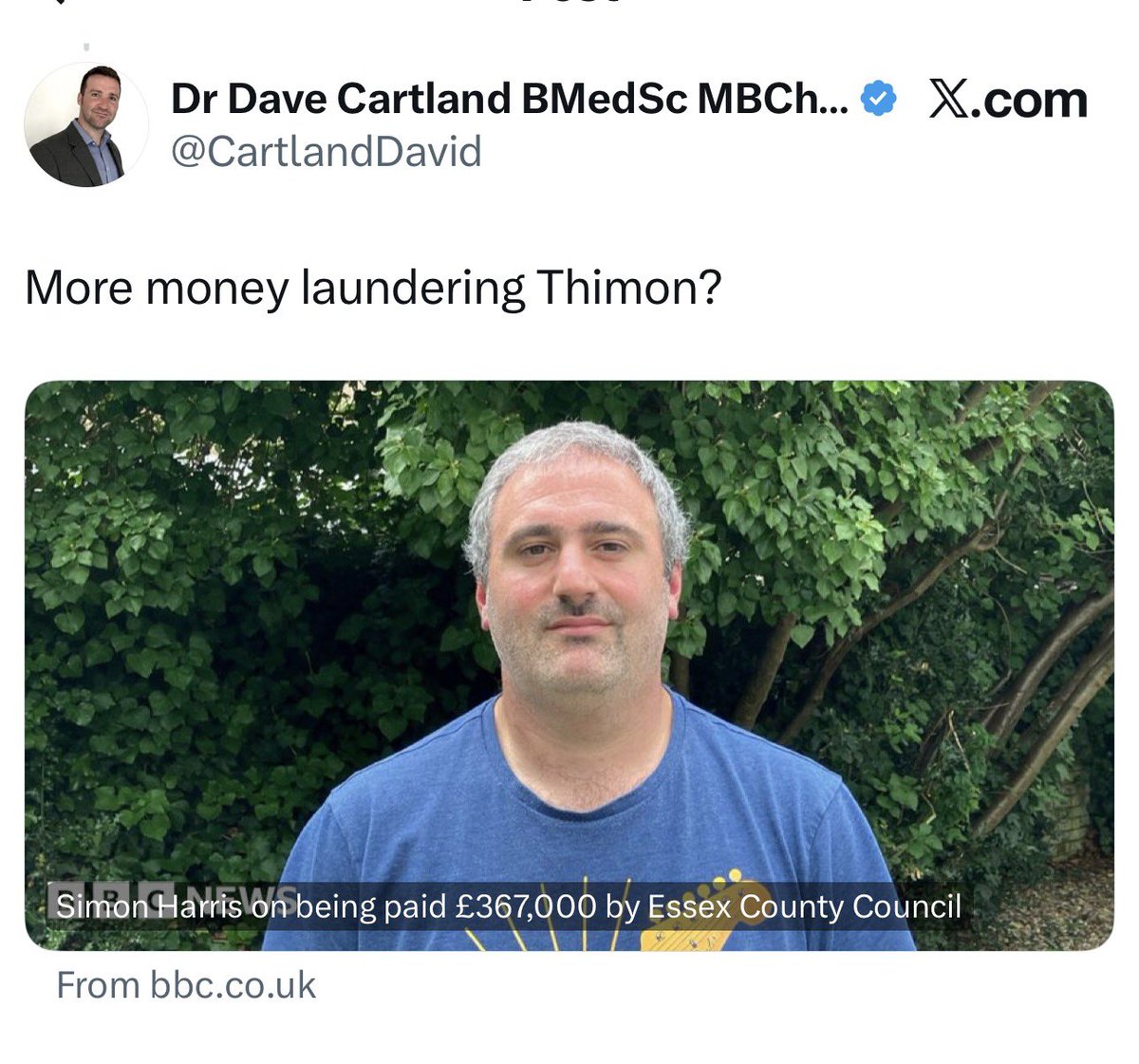 Simon Harris tweet media