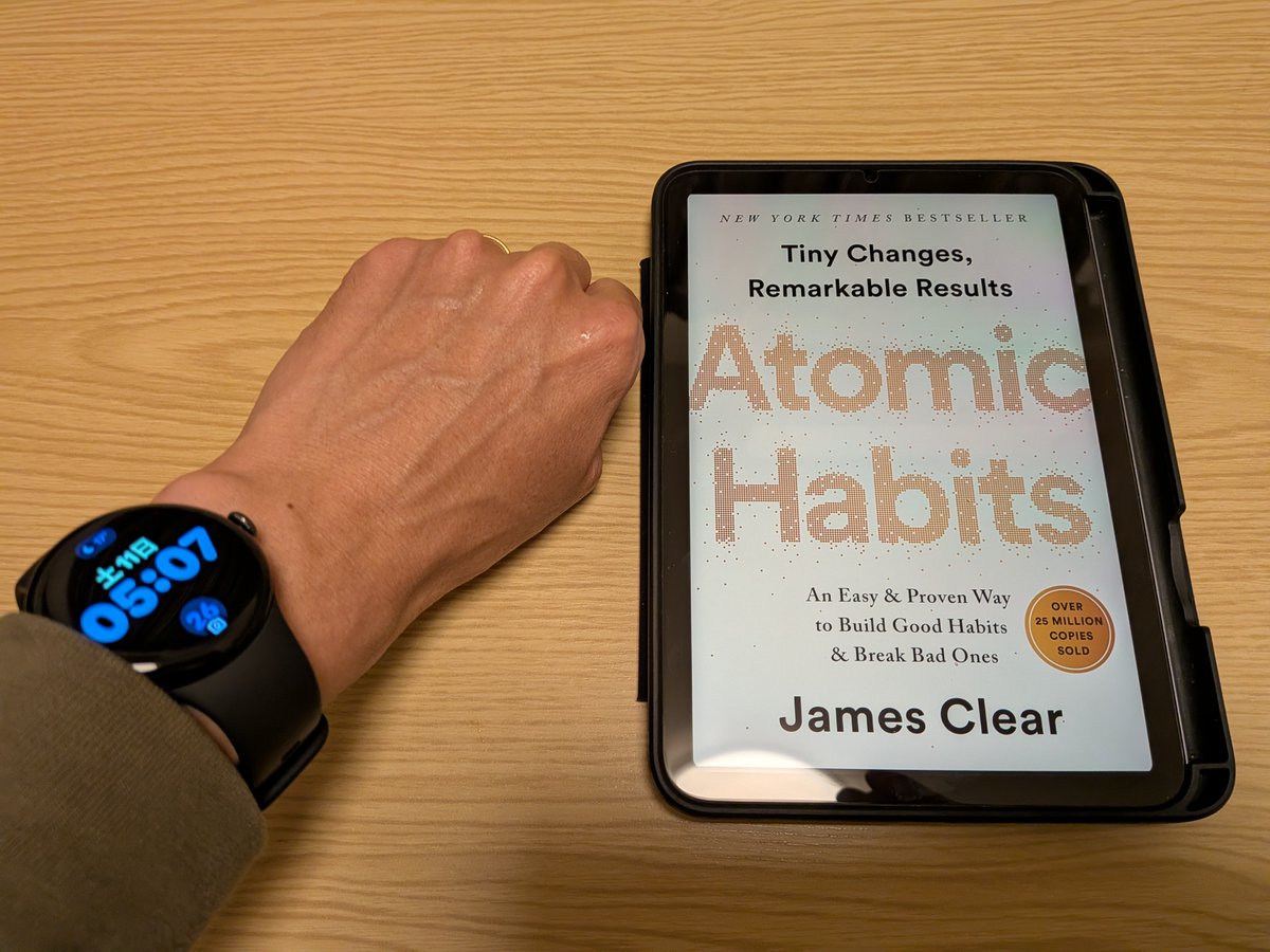 habitbase_hkn's tweet image. 5:00 起床🐓（前日 23:00 就寝）
今日は朝にラジオ収録にトライしてみました🎙️
今回も Atomic Habits教への入信を強くおすすめする内容になっています(笑)

#朝活  #AtomicHabits  #Podcast挑戦中