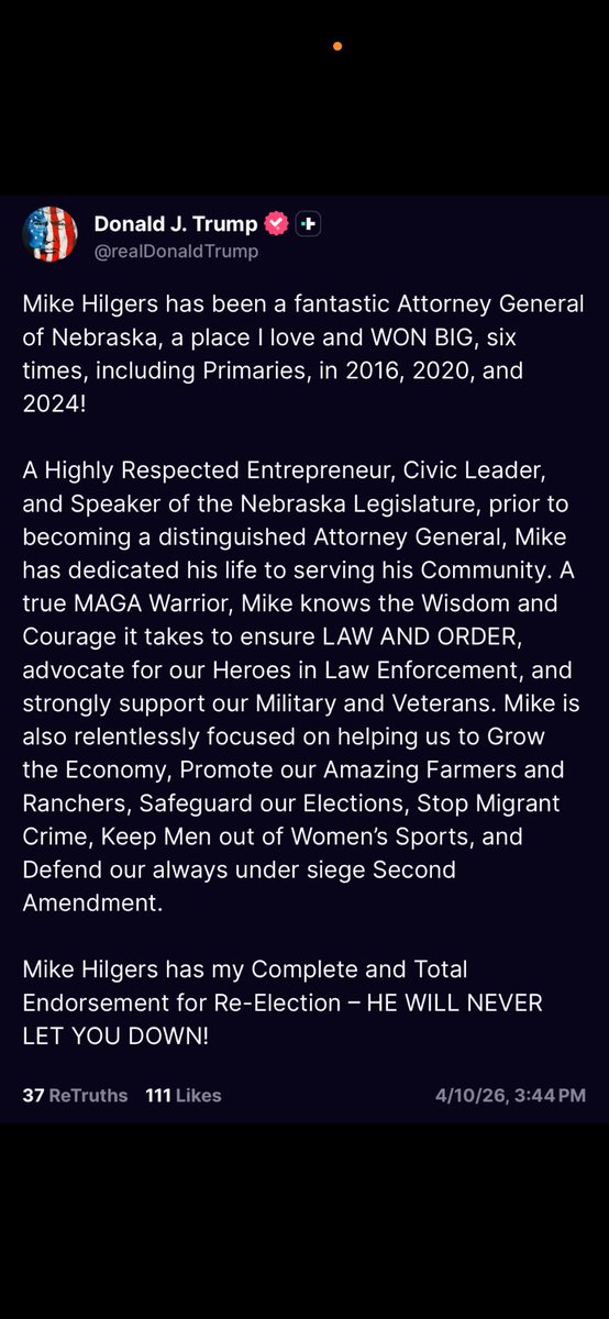 Mike Hilgers tweet media