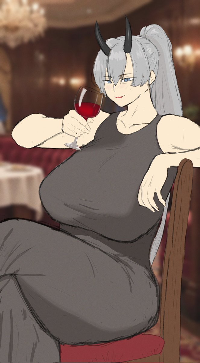 Oncillla's tweet photo. Dinner with Anastasia

#oc #milf #oni https://t.co/6ADWp2covl