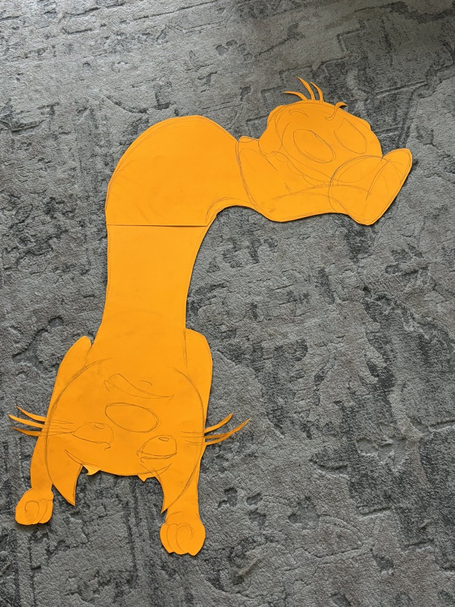 catsblondebabe's tweet image. Doorway frame idea I’ve been working on #catdog