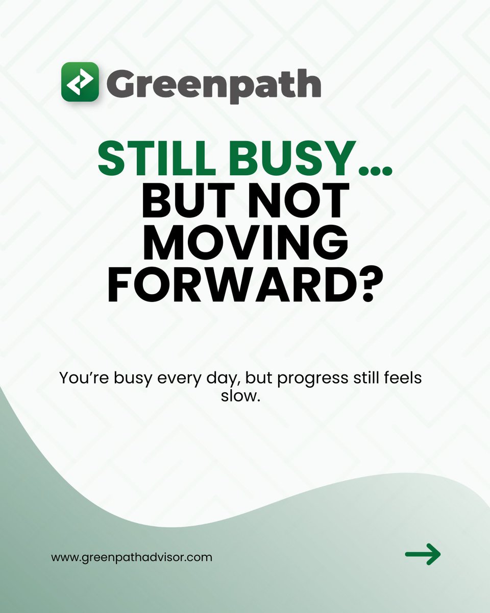 GreenpathVA's tweet photo. Still busy… but not moving forward? 👀

Being busy doesn’t always mean you’re making progress. When you’re stuck in daily tasks, everything feels urgent—but nothing truly grows.

The right support changes everything. Delegate the noise, focus on what matters, and build real momentum without burning out.

🚀 Ready to move forward with clarity and consistency?
📩 Book a discovery call today.

#TimeManagement #WorkSmart #VirtualSupport #EntrepreneurLife #GreenpathAdvisors