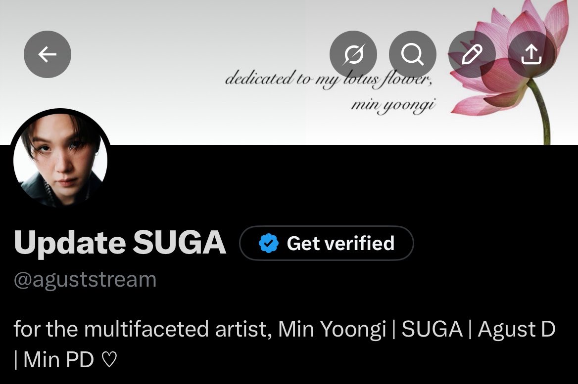 Update SUGA tweet media
