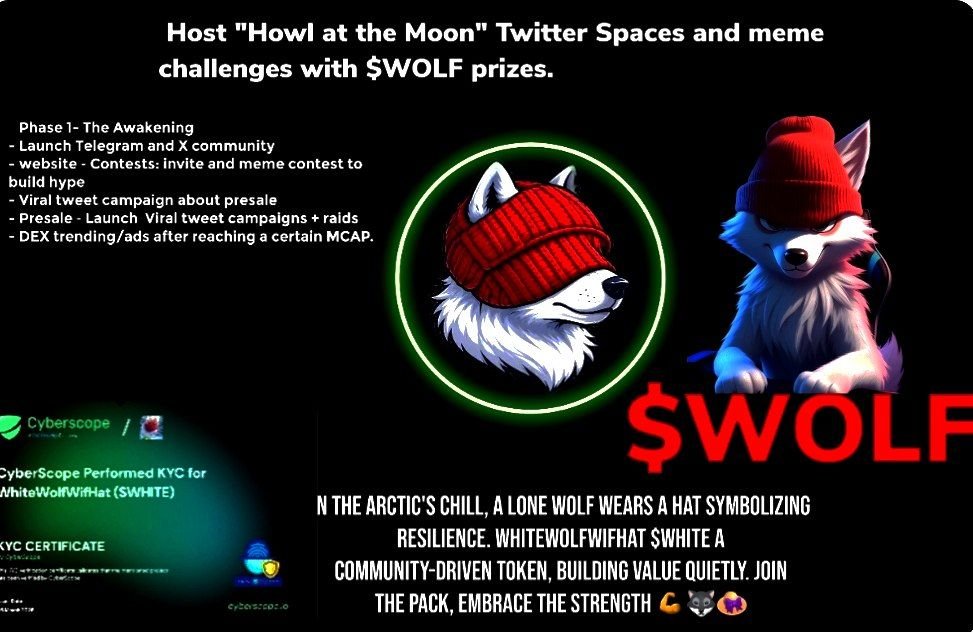 White Wolf isn’t just a projectit’s a vision We don’t chase the noise, we build through it.Hold strong. Stay focused. The climb is just beginning. #WHITEWOLF 
🔒 Tokens unlock bi-monthly 🔥 Every release will be burned into the liquidity pool
View Pinklock Record