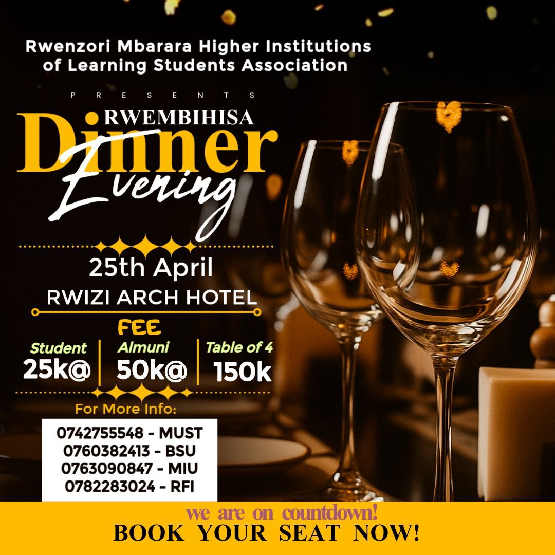 kasese_MUST_std's tweet image. It's not far away, You can still book ur seat now.... #unityispower 
Let us all gather and send in those moneys #15Days  to the date of Dressing and enjoying the company 
DM me or any of the contacts below 
#habwakayingonobusingabwethu 
#thulibaghuma
#akiliNiMali