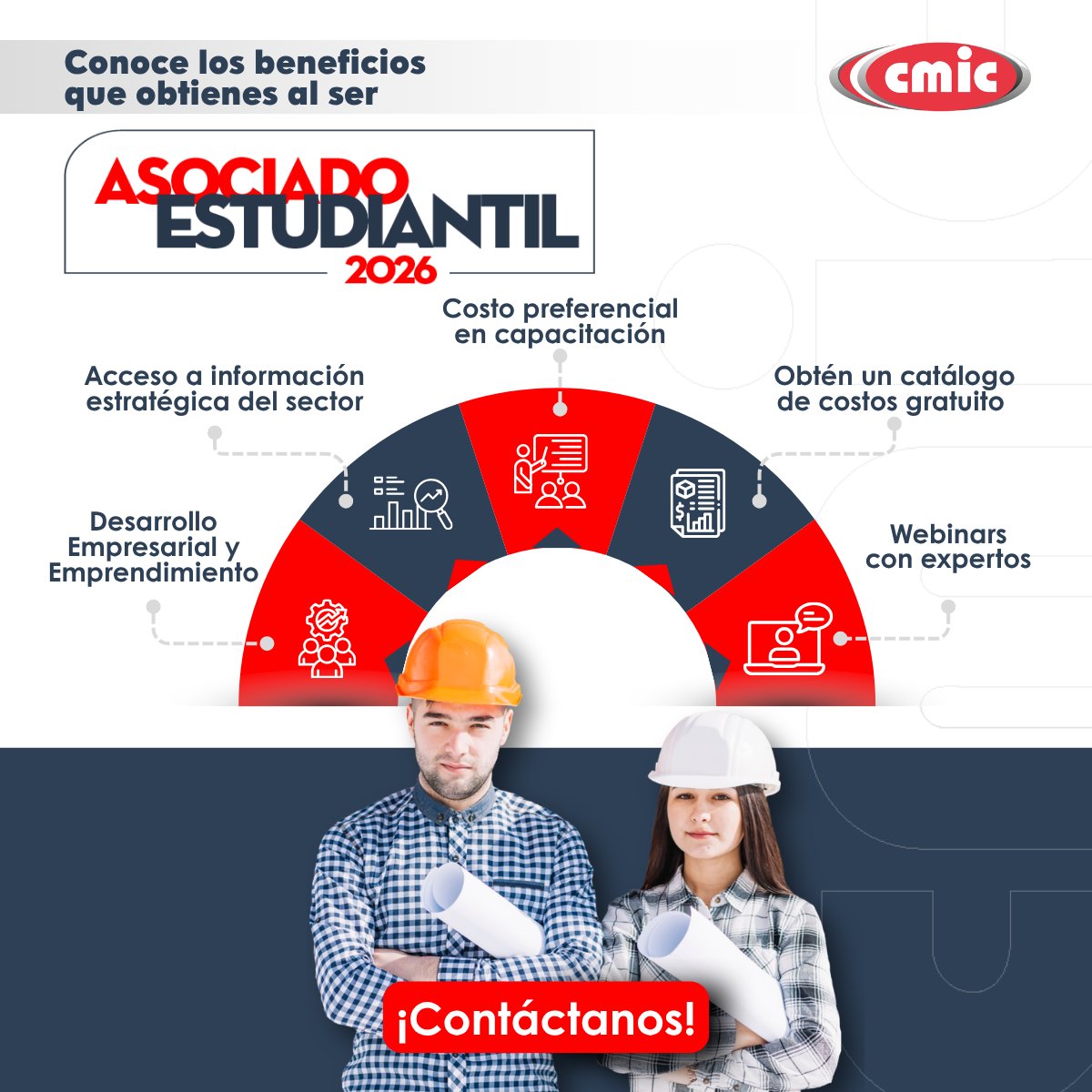 👷‍♂️ Si estudias #Ingeniería o #Arquitectura, tienes un lugar para crecer profesionalmente en #CMIC 🏗️
 
 ✨ Conviértete en #Asociado #Estudiantil y accede a herramientas, contactos y experiencias reales en la industria.
 
 ¡Dale clic!
 📲cmic.org.mx/afiliacion/aso…
#ConstruyeTuFuturo