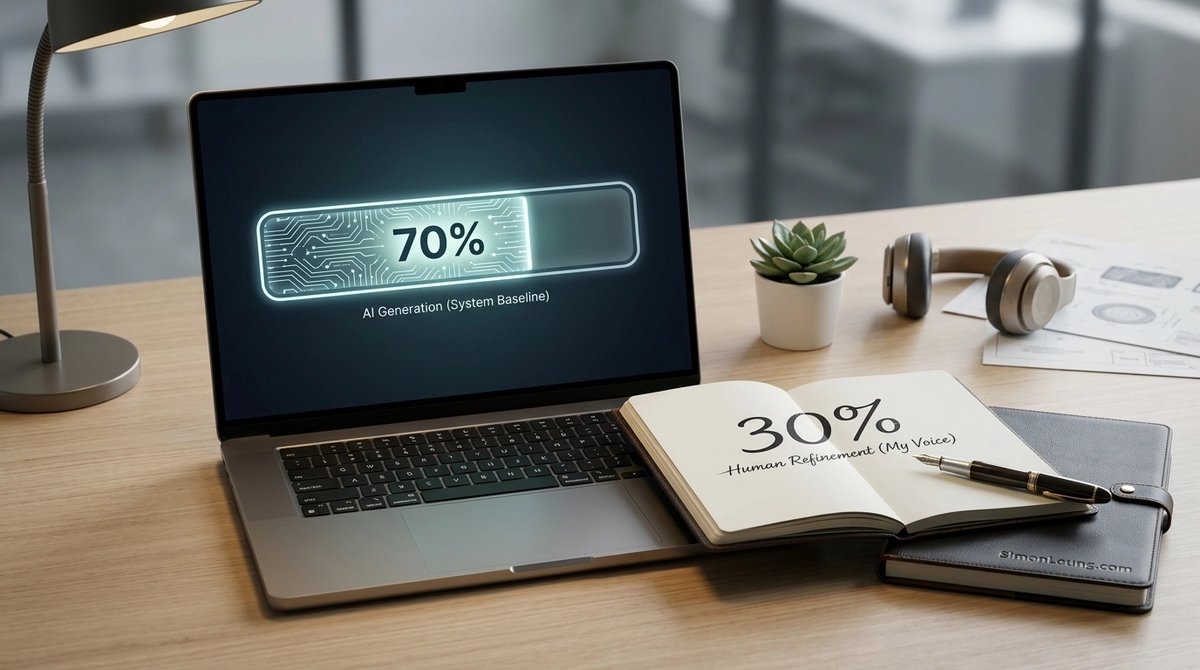 simonleung's tweet image. Can you scale content without sounding like a robot? Yes.

The secret? The 70% AI Rule:
🤖 70% heavy lifting by AI
🙋‍♂️ 30% human wit &amp;amp; strategy

Maintain "Google Insider" quality at scale. Quality + Quantity = Authority.

#ContentStrategy #AI #MarketingTips #ScaleUp