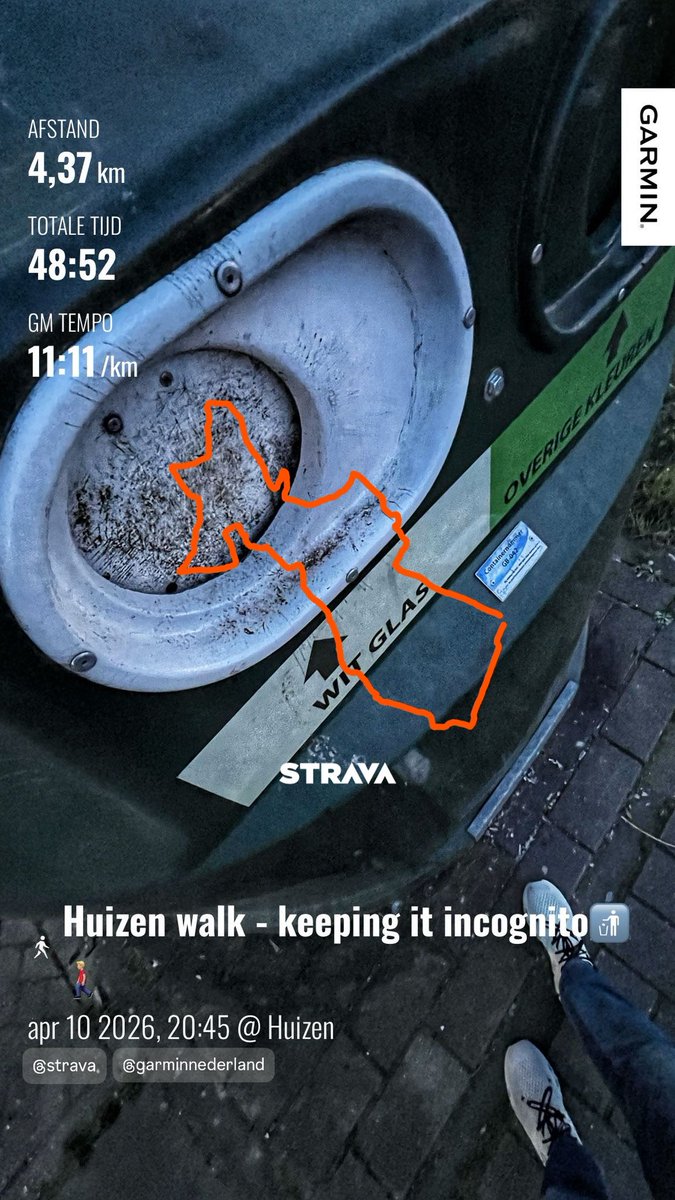 HenkBrandsma1's tweet image. Niks te zien, gewoon doorlopen! #incognito #strava