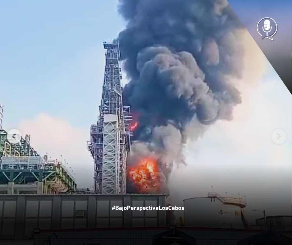 bajoperspectiva's tweet image. #Entérate | 🔥 Pemex investiga incendio en Dos Bocas; descartan riesgo para la población

Petróleos Mexicanos (Pemex) informó que ya investiga las causas del incendio registrado en un almacén de coque de la refinería Olmeca, en Dos Bocas, Tabasco.

#Hilo 👇