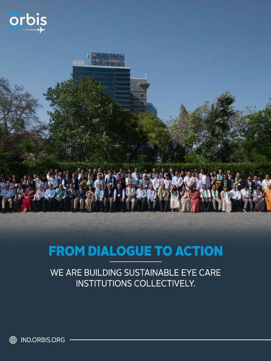 IndiaOrbis's tweet photo. At the Orbis Partners Meet, 47 partner eye care institutions come together to engage in meaningful dialogue around the theme, Empowering Eye Care Institutions for a Green and Resilient Future. https://t.co/rl4OEpVnC6