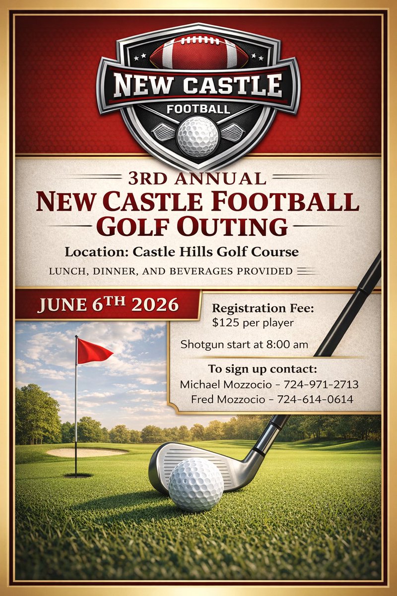 coachmo76's tweet image. Come out and join us and support your 2026 Red Hurricanes!  #Family #NewCastle #Tradition