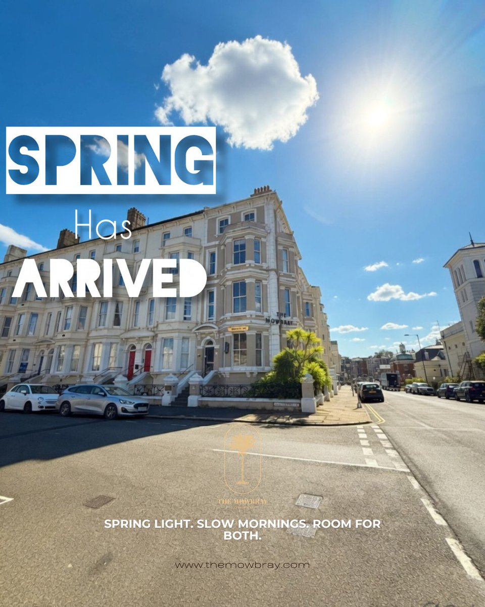 themowbray_'s tweet image. Spring's here. Eastbourne is looking its best — and so are our rooms. 
Book your stay → themowbray.com

#SpringGetaway #WeekendEscape #EastbourneHotel