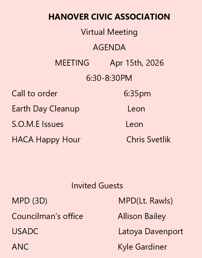 Hanover Area Civic Association tweet media