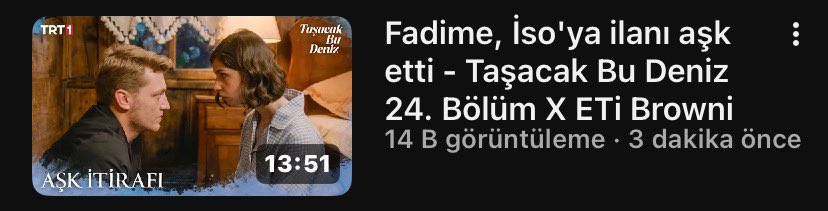ya allah aşkına kesintisiz şekilde 14DK sahne vermek ne demek hangi devirde yaşıyoruz ya orelin bu kadar sahnesi yok ve olmadı beter olun
