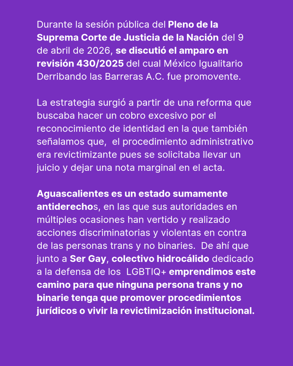 México Igualitario Derribando las Barreras A.C. tweet media