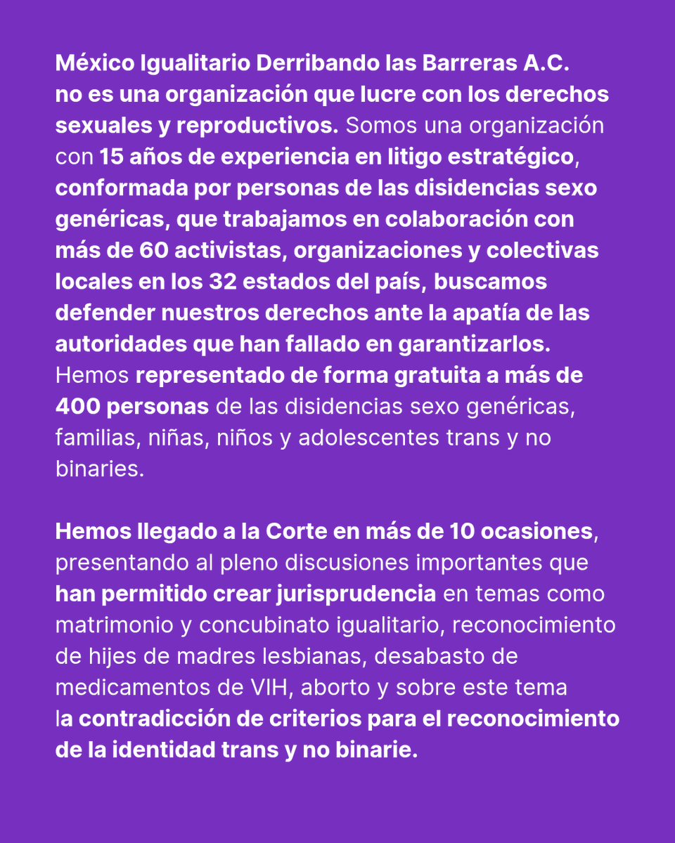 México Igualitario Derribando las Barreras A.C. tweet media