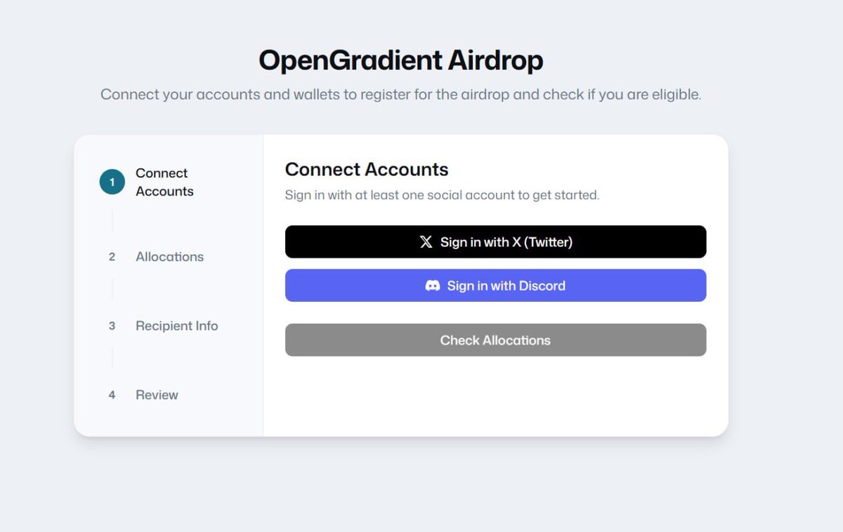0xjayn3's tweet image. Congratulations to those eligible 🪂❤️

Link: portal.opengradient.ai/airdrop/regist…
Connect x, dc and wallet 

Are you eligible ?🤧👀 show your allocation 👇

XOOB #XOOB