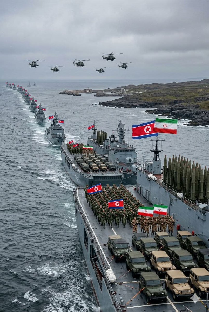 ISM_Strategic's tweet photo. Thousands of Korean soldiers and thousands of warships and Iranian soldiers stationed… more https://t.co/VaLJ0s43Qo