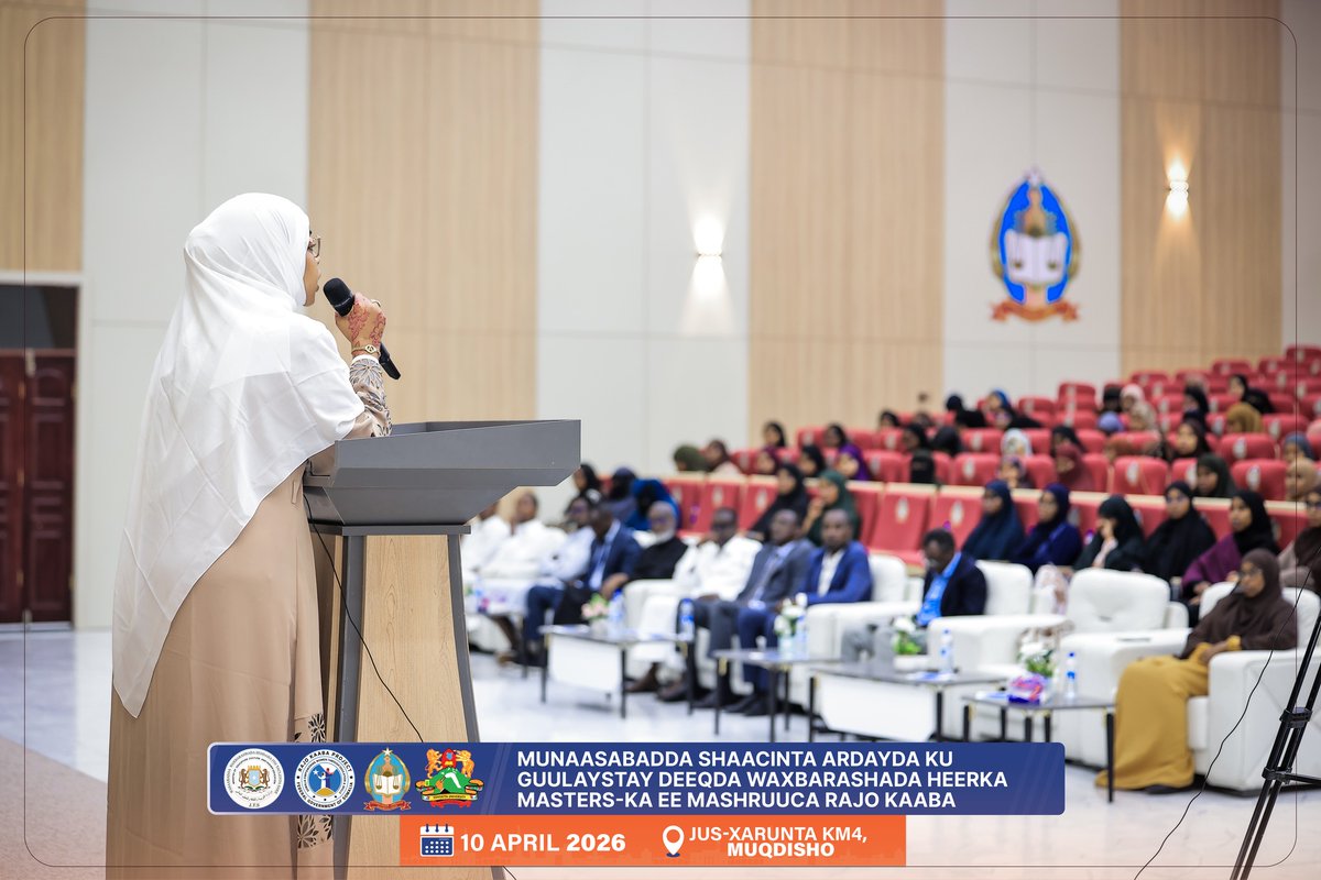 moechesomalia's tweet photo. The announcement of the final 250 beneficiaries of the @RajoKaaba  Master’s Scholarship Program marks a major step in expanding postgraduate opportunities for Somali female graduates. Funded by the World Bank, the project continues to support women’s education &amp; development https://t.co/FWsDdiUH49
