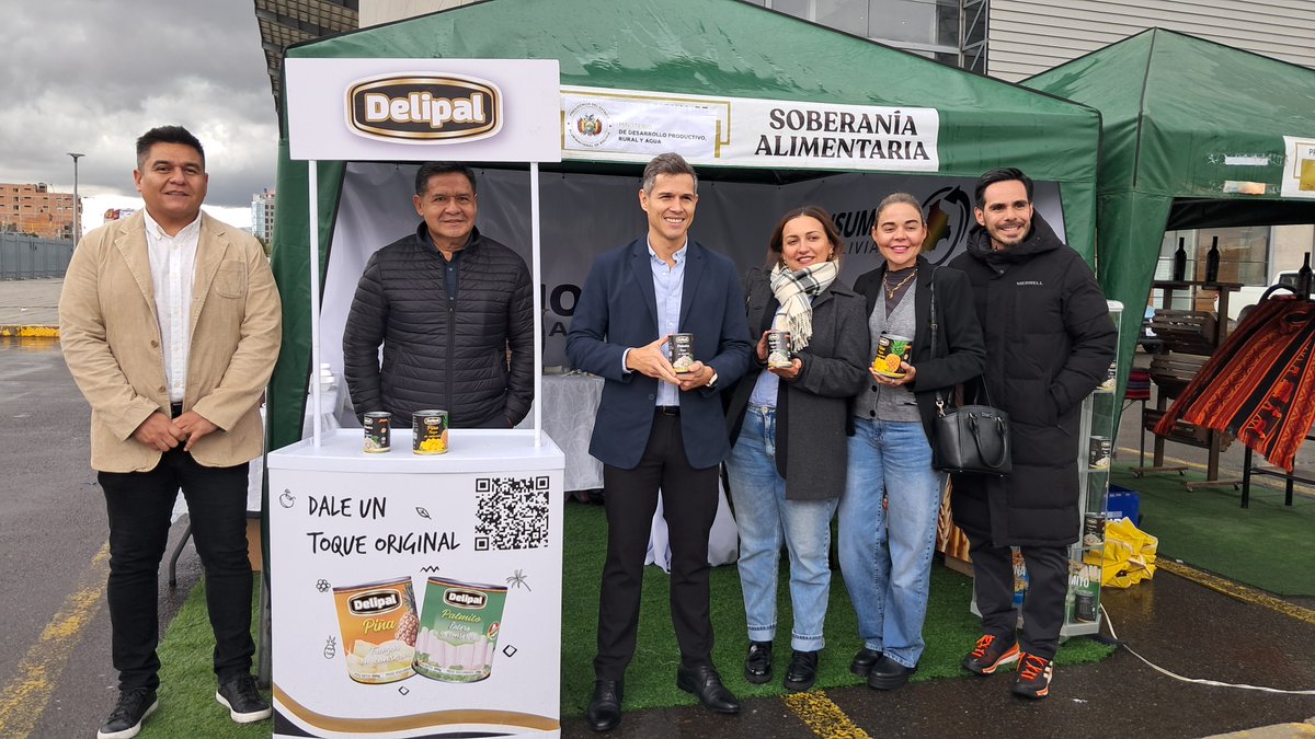 Insumos_Bolivia's tweet photo. #InsumosBolivia participa de la feria "Bolivia Produce"  en la Terminal Metropolitana de El Alto.

Vení y degustá de nuestra piña y palmito en conserva.

#SiempreBolivia #BoliviaProduce https://t.co/0MKluHwjaZ