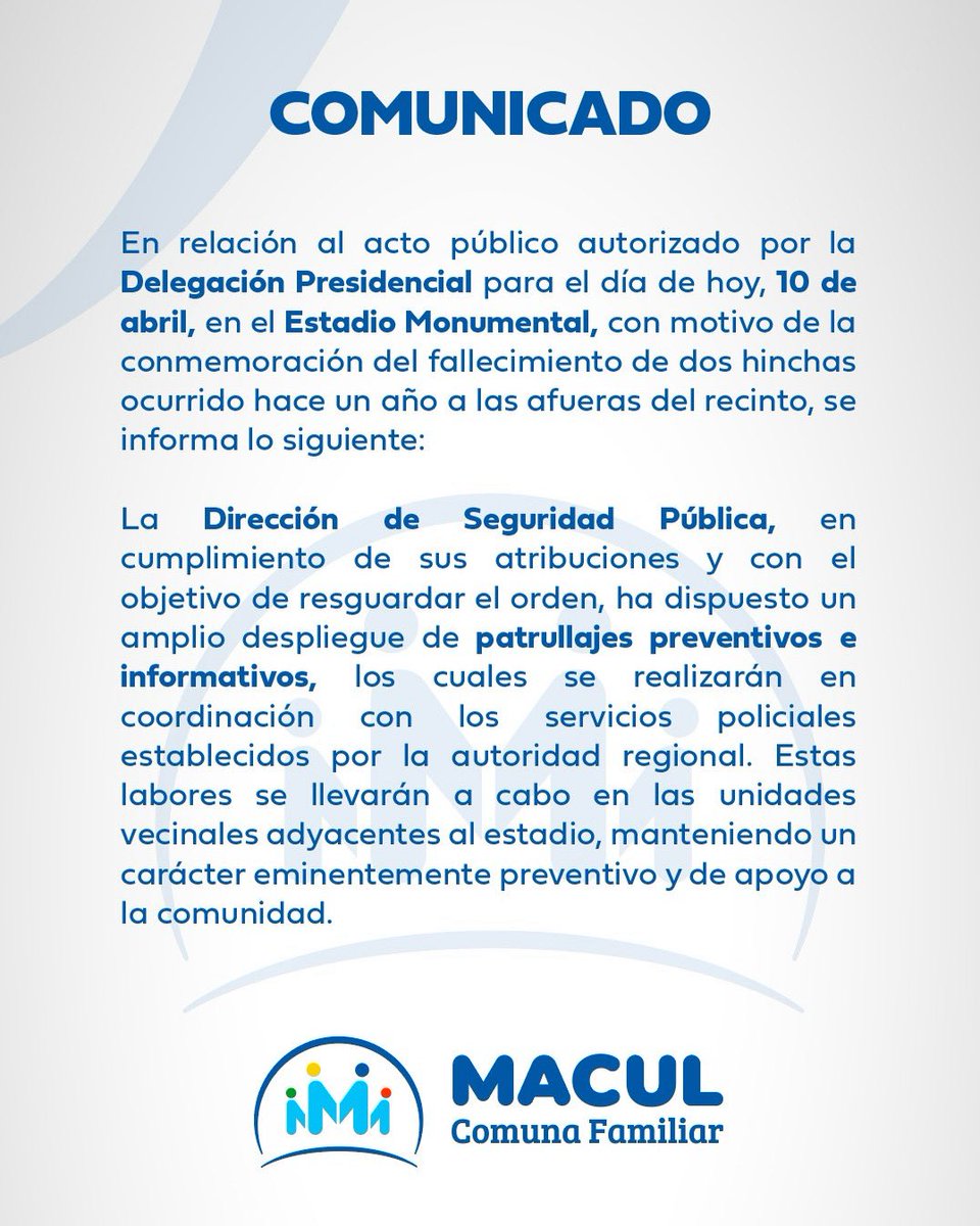 MuniMacul's tweet photo. 🔴 ¡INFORMACIÓN IMPORTANTE!🔴 https://t.co/dLLmPm7NUv