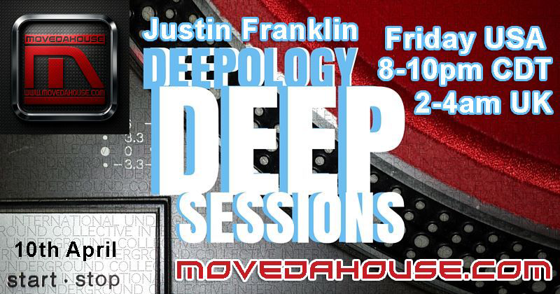 MoveDaHouse's tweet photo. #friday 10th/4 #movedahouse #live #radio #djsets from 8-10pm CDT (2-4am 11th/4 UK) #DJ JUSTIN FRANKLIN(USA) DEEPOLOGY DEEP SESSIONS LIVE #housemusic #deephouse #deeptech #techhouse #techno #dubtechno #microhouse #acidhouse #listen  Link:https://t.co/u0pzhAJjnD https://t.co/hTc9SFtGKA