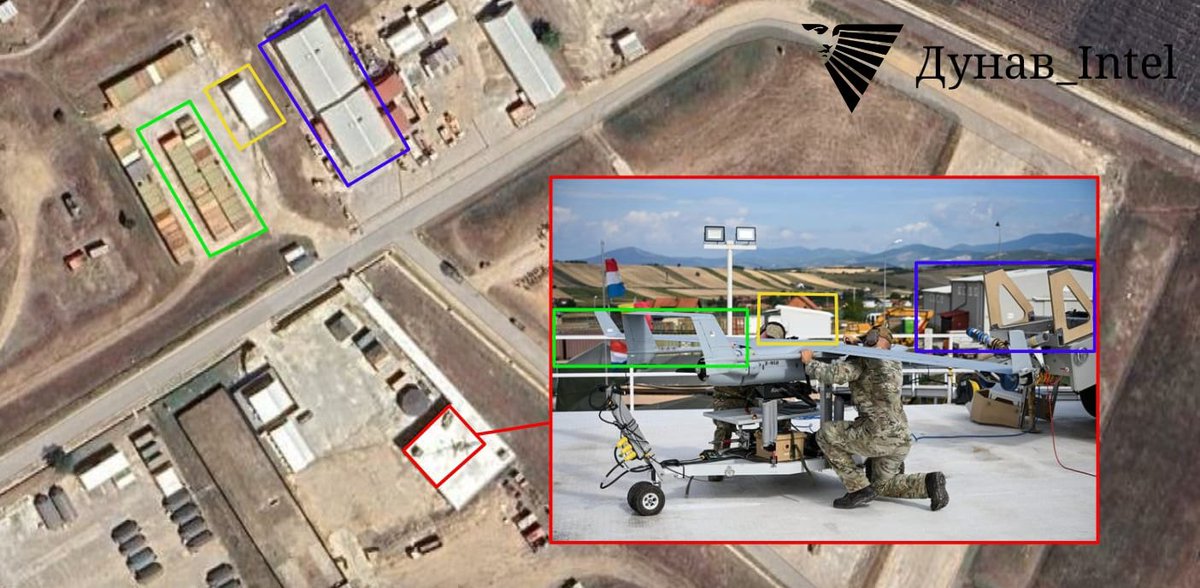 Lukai1861's tweet image. #Kosovo #Serbia | According to newly released images published by KFOR, the previous report by Dunav Intel appears to be accurate:

The Benelux 🇧🇪🇳🇱🇱🇺 contingent within KFOR operates X-300 Integrator drones and utilizes the dedicated launch platform located in the north-eastern