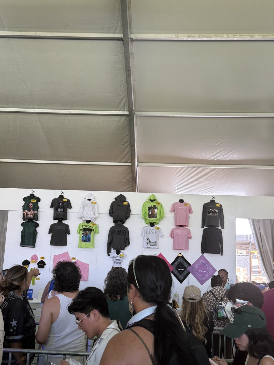 JUSTIN MERCH #coachella #bieberchella