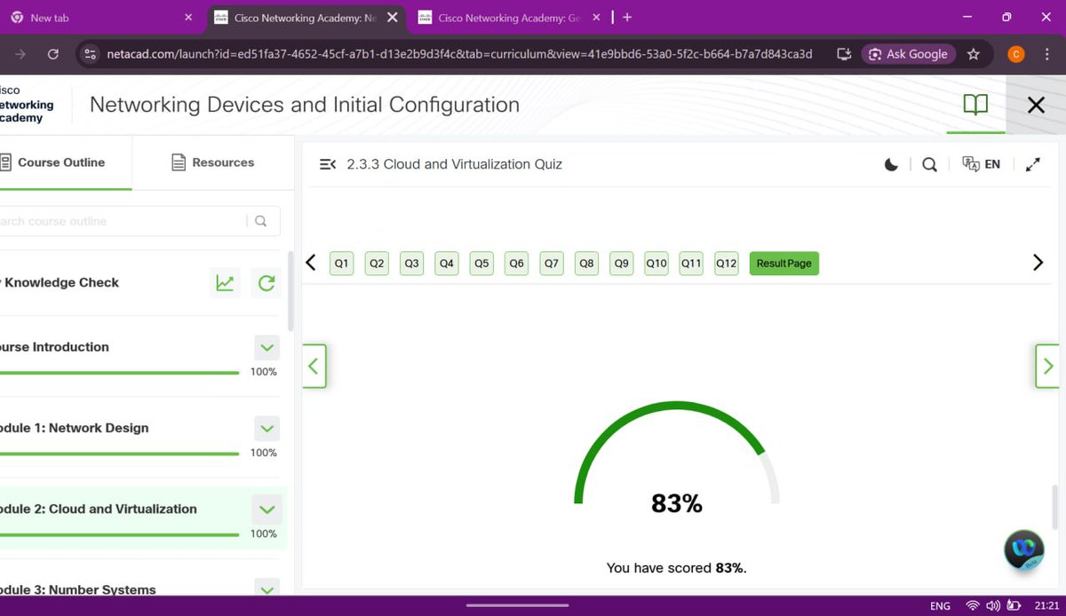CovenantAdeniyi's tweet photo. Day 10/30🚀
Still on my Journey toward earning a Junior Cybersecurity Analyst certificate😊I Started a new course today,which is Networking Devices and Initial Configuration.
#30dayscybersecuritychallenge #EthicalHacking
@malik_cybersec @nacss_uniosun https://t.co/DOULN7meXM