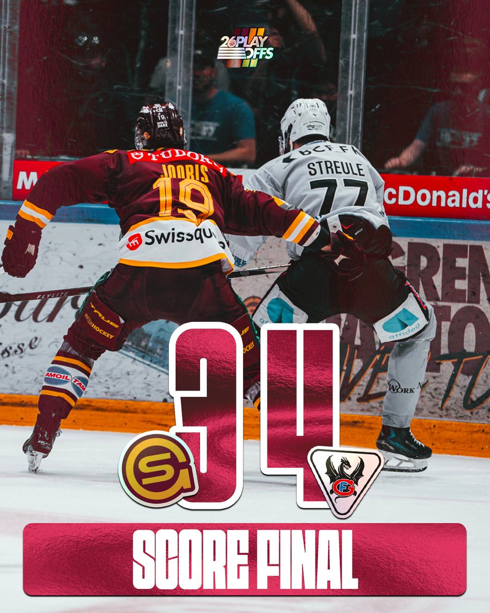 officialGSHC's tweet photo. 𝐅𝐈𝐍 𝐃𝐔 𝐌𝐀𝐓𝐂𝐇 🚨

Malgré une nouvelle tentative de remontée, les Grenat finissent par s’incliner ce soir.
Les prochains matchs sont désormais décisifs: cela passe par une victoire obligatoire dans 2 jours à la BCF Arena! ⚔️ https://t.co/xbR5mj5enc