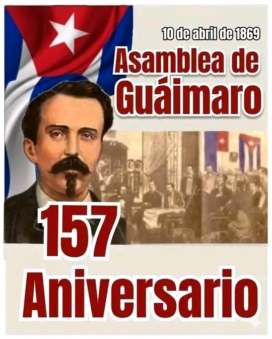 Recordamos hoy la histórica Asamblea de #Guáimaro y la creación de la primera Carta Magna de #Cuba. Los patriotas suscribieron la independencia de la Patria y la igualdad de los cubanos.#CubaViveEnSuHistoria