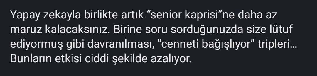 nmnrtgrl's tweet photo. Cenneti bağışladığını sanan senior kaprisi. 😅 https://t.co/8VC1pm3XyC