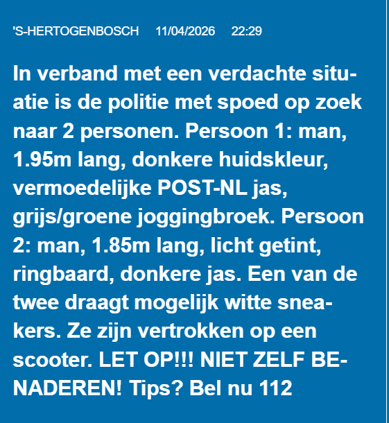 Woningoverval in 's-Hertogenbosch