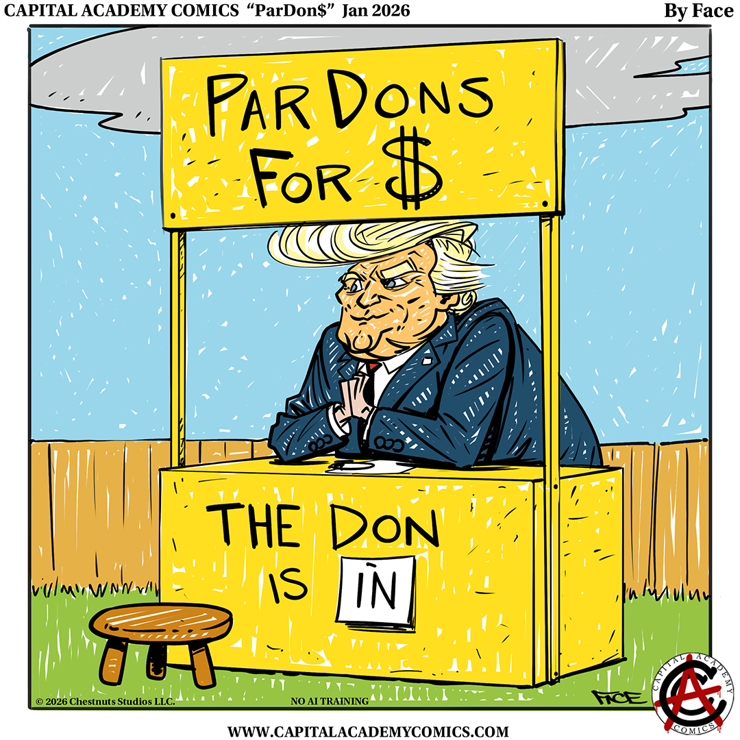 CapitalAcademyX's tweet photo. @donwinslow This is why this whole administration flaunts the law. 
You can't spell PARDON$ without DON https://t.co/S9XGgLB1ce