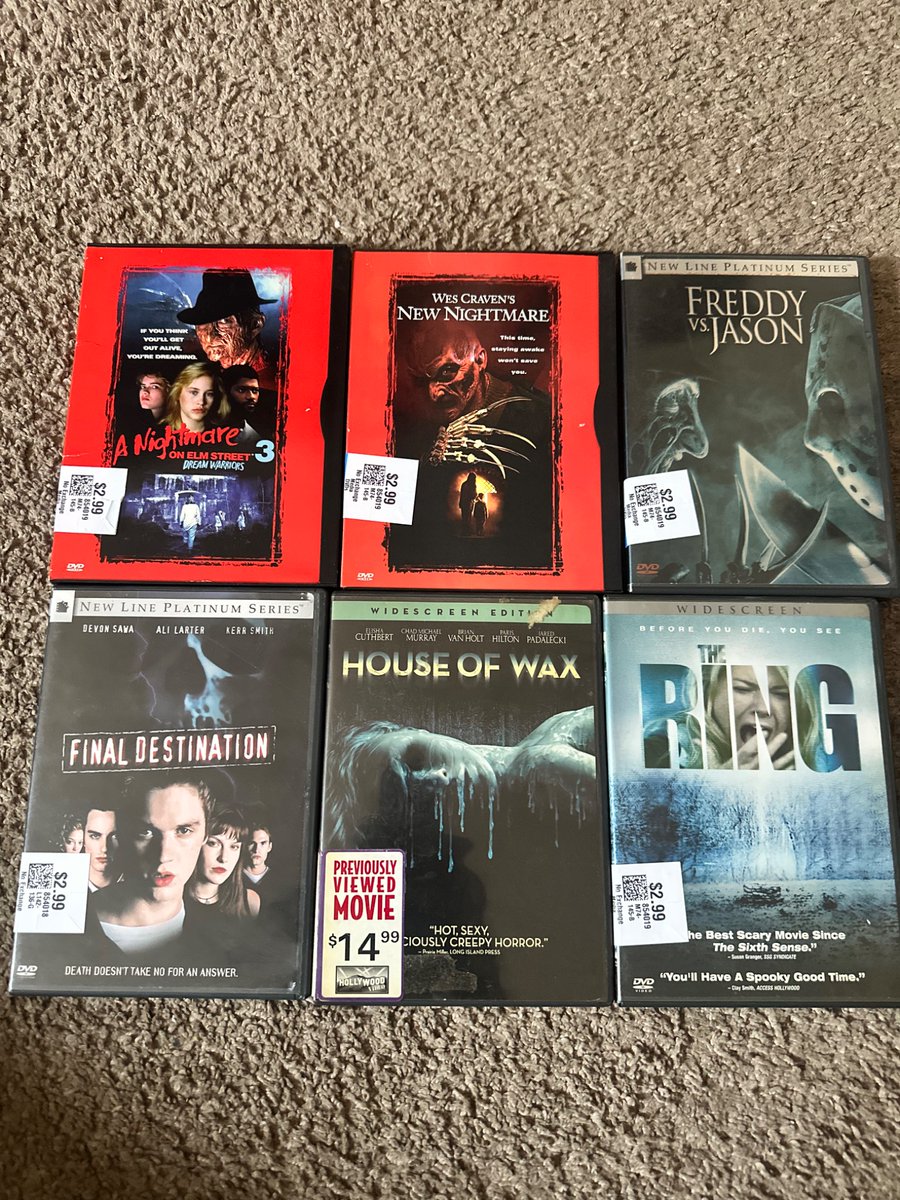 My first DVD thrift haul today! Will get some more soon.
