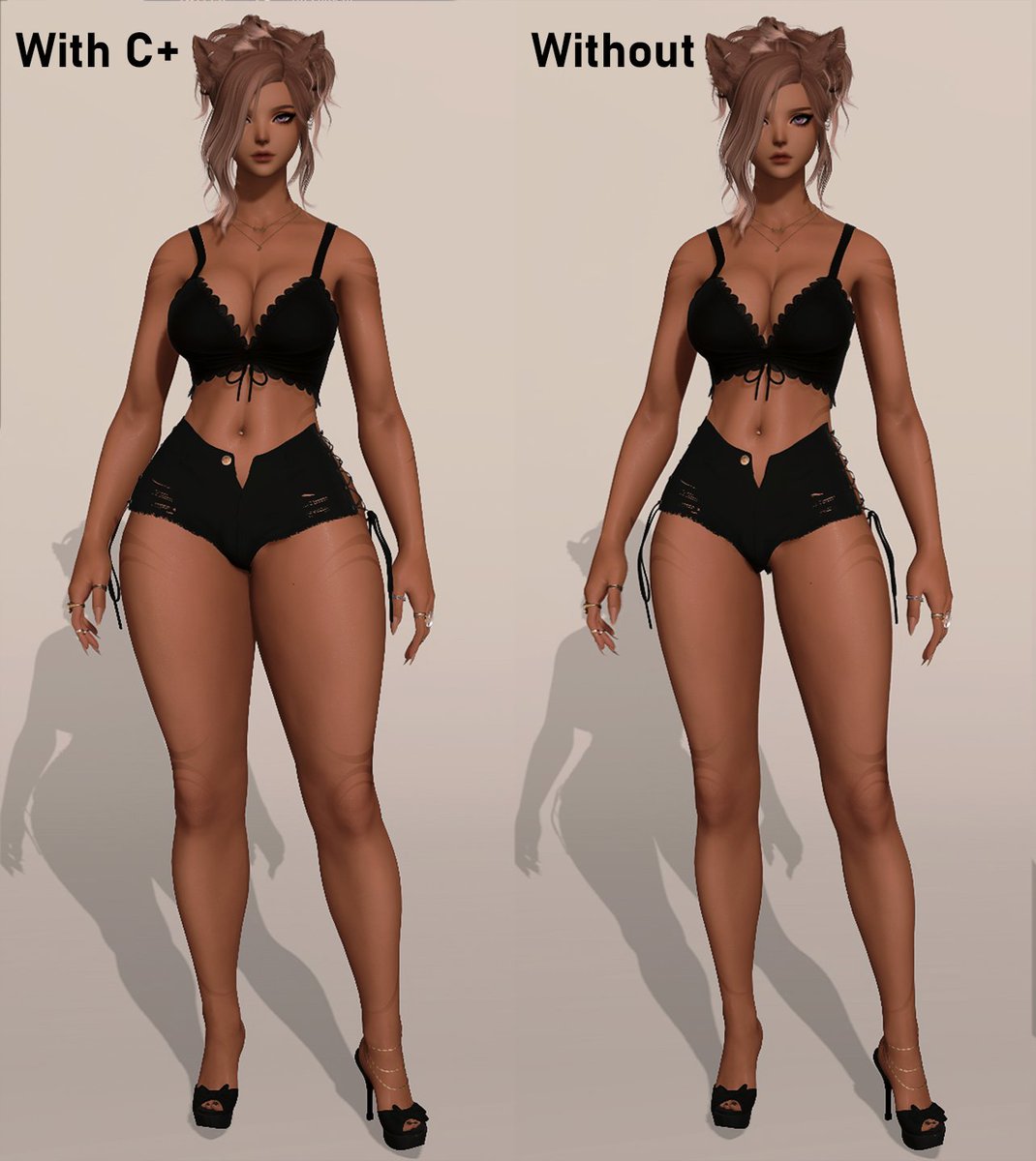 trulyBirdy's tweet image. I saw a post on 🦋 by xadrias where people showed their OCs with and without Customize+ and it is amazing to see how you can express yourself through that. So let me see your OCs with and without C+.

The power of C+ is simply too good 🤍