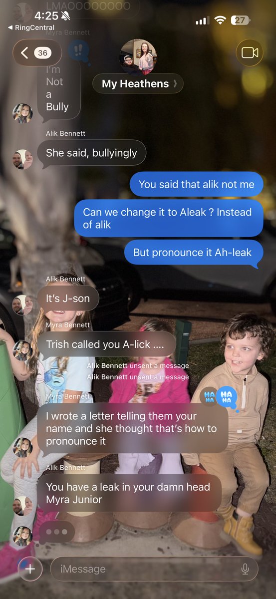 Family group chat has grenades going off today 💥