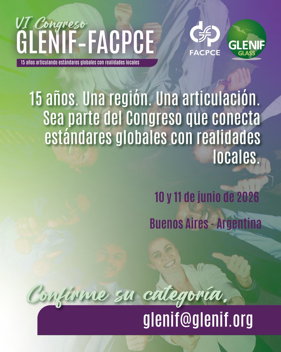Estimados matriculados, queremos informarles que, en el marco del 15º aniversario del Grupo Latinoamericano de GLENIF, nuestro país ha sido elegido como sede de un evento de trascendencia internacional.

Más información:  cpcerionegro.org.ar/vi-congreso-gl…