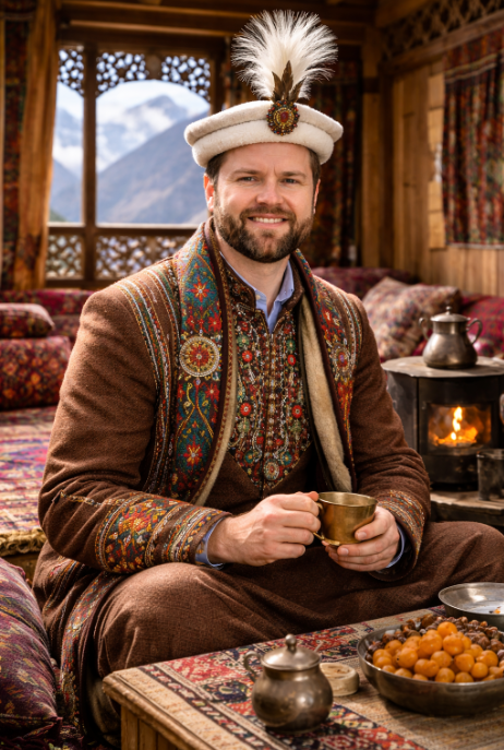 SadiqShigri's tweet photo. @JDVance welcome to Pakistan 🤠 https://t.co/6ysW1Y1f1s