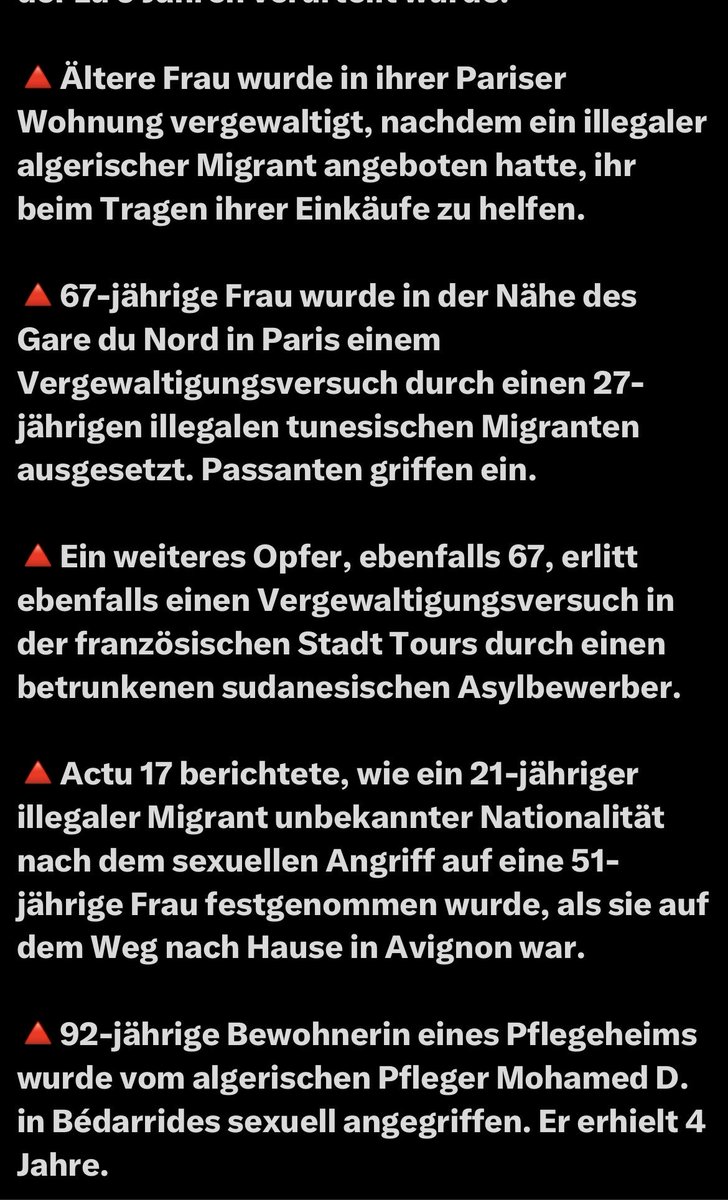klfeuerfalter's tweet image. 🧚‍♀️Lest euch das doch bitte mal durch. Eine #Frau wurde vergewaltigt die 102 Jahre alt war . Alte #Frauen , Rentnerinnen, denen ohnehin alles  weh tut, Arthrose, vollkommen wehrlos- werden gegen ihren Willen penetriert. Das ist ein Verstoß gegen Menschenrechte, jeder Mensch hat