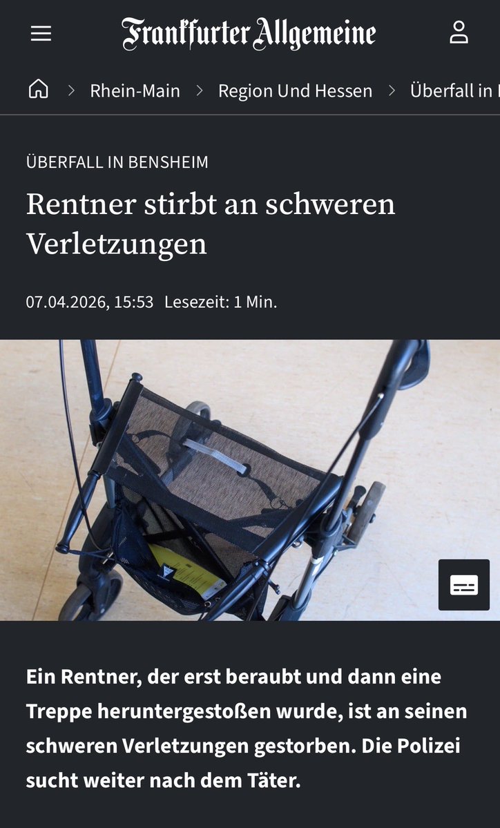 klfeuerfalter's tweet image. 🧚‍♀️Lest euch das doch bitte mal durch. Eine #Frau wurde vergewaltigt die 102 Jahre alt war . Alte #Frauen , Rentnerinnen, denen ohnehin alles  weh tut, Arthrose, vollkommen wehrlos- werden gegen ihren Willen penetriert. Das ist ein Verstoß gegen Menschenrechte, jeder Mensch hat