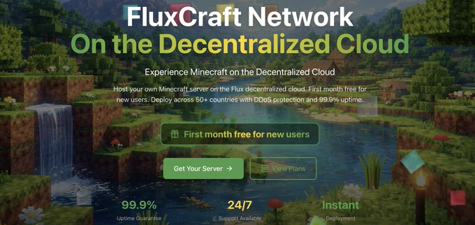 FluxPortugues's tweet photo. https://t.co/h32c4n9YI3 chegou! 
O nosso primeiro site dedicado e específico para Flux, criado exclusivamente para alojamento Minecraft. https://t.co/WkpQQJgHf1