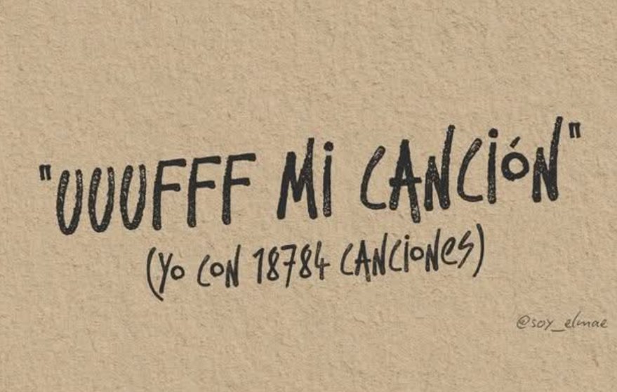 Infinidad de canciones